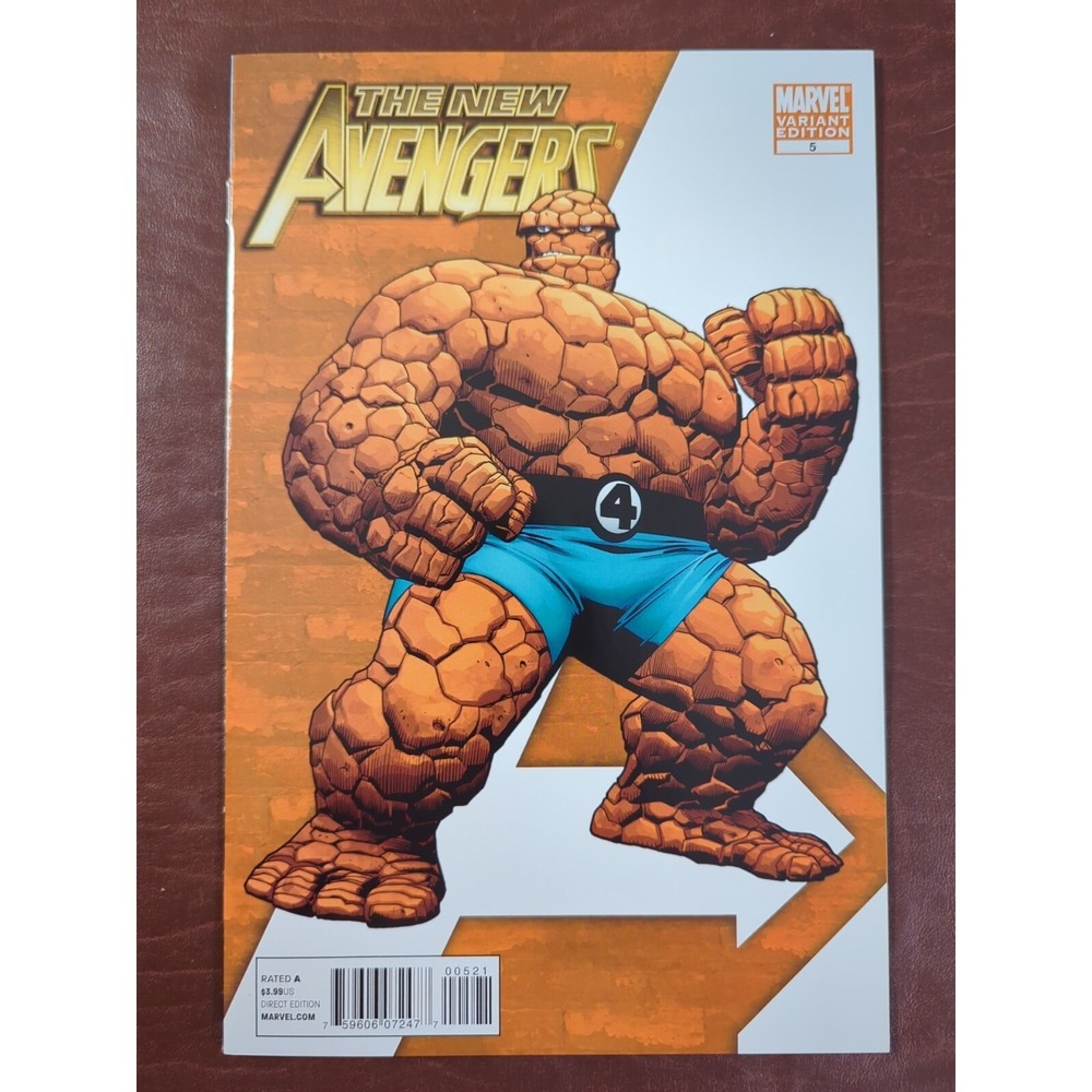New Avengers #5 1:75 Immonen‎ Variant The Thing Ben Grimm Marvel 2010 Rare - Picture 1 of 11